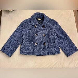 Michael Kors Collection Tweed Double Breasted Jacket, sz 2